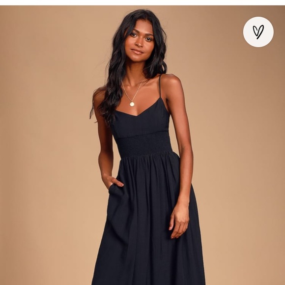 Smocked Midi Dress from Lulus!! - Picture 1 of 16